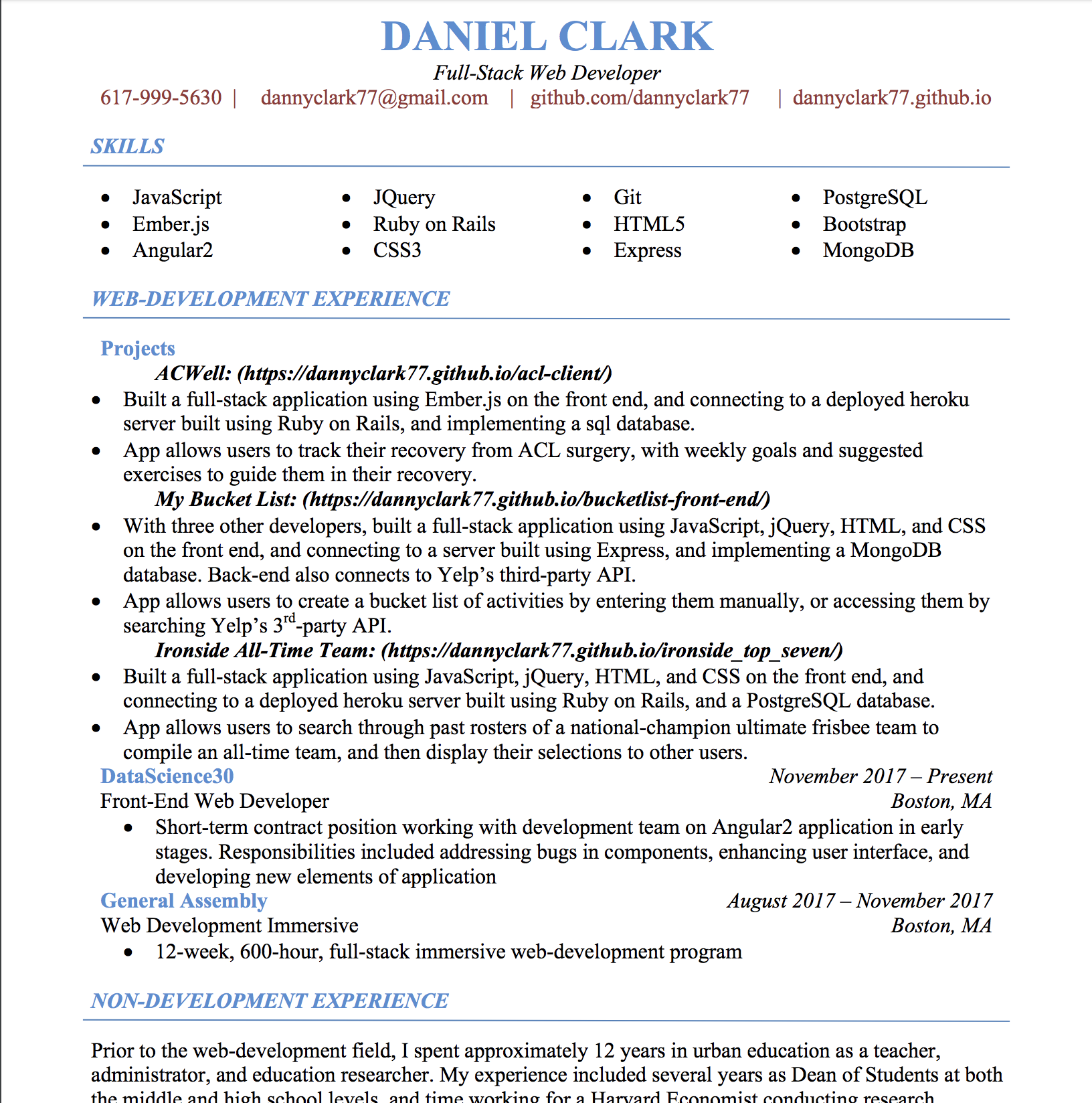 resume